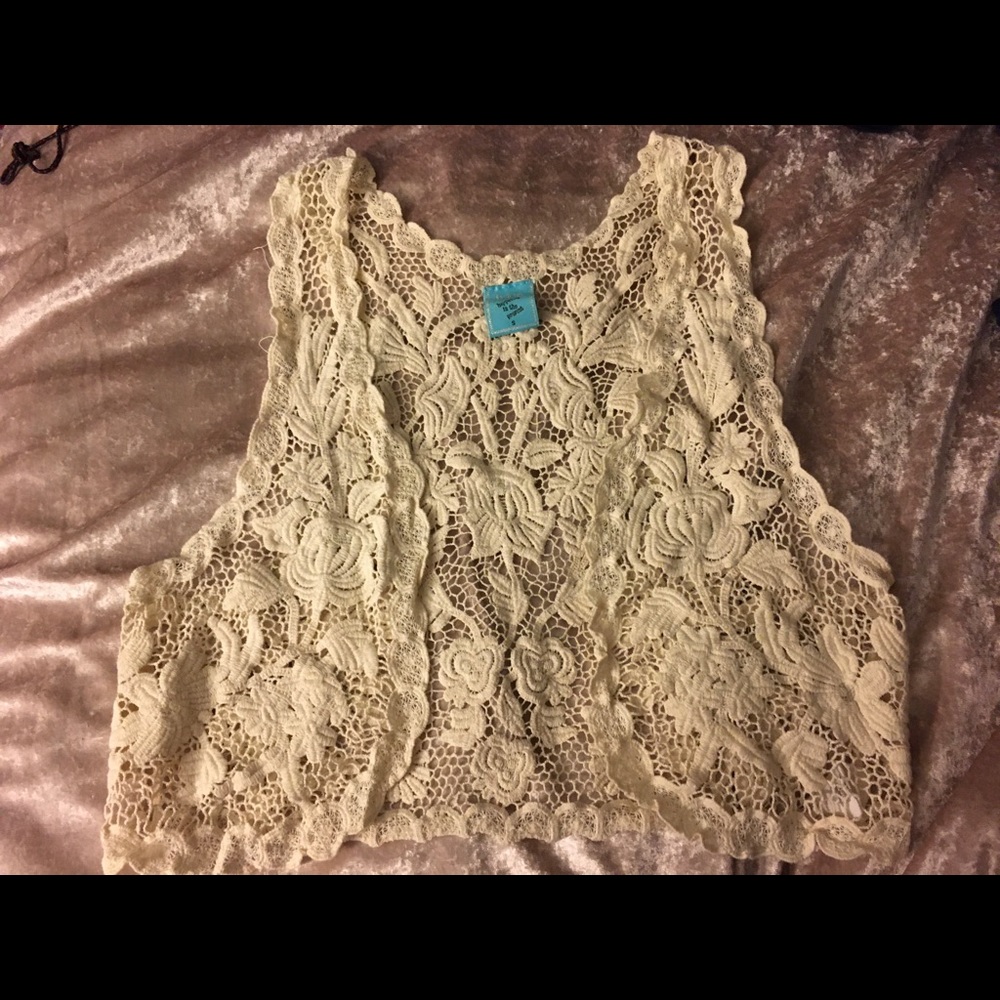 NWOT Crochet vest